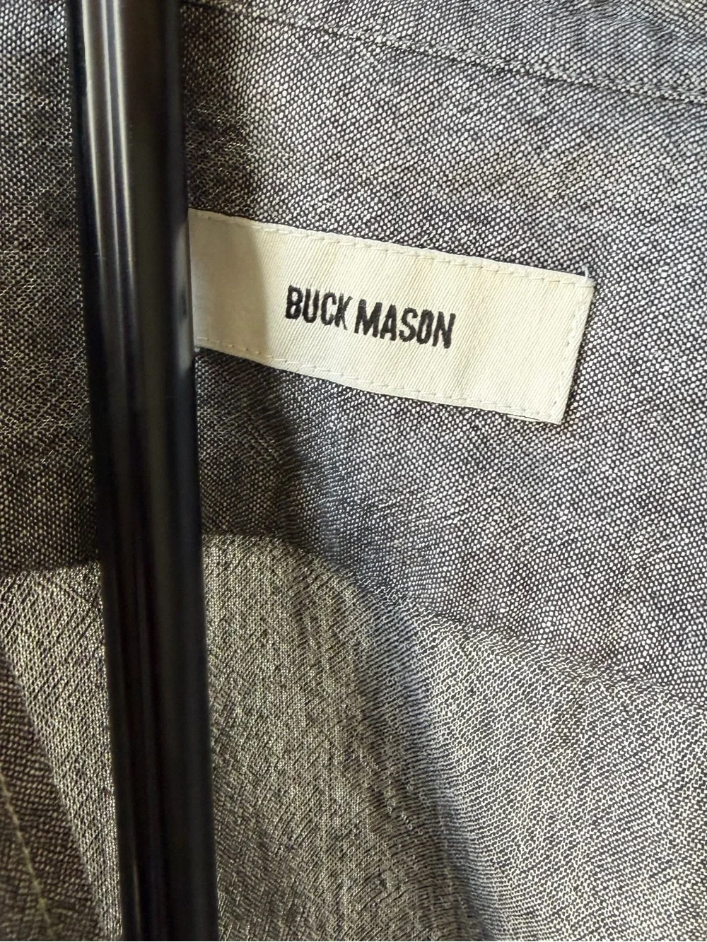 Buck Mason Short-Sleeve Button-Front Shirt Jacket - Heather Gray